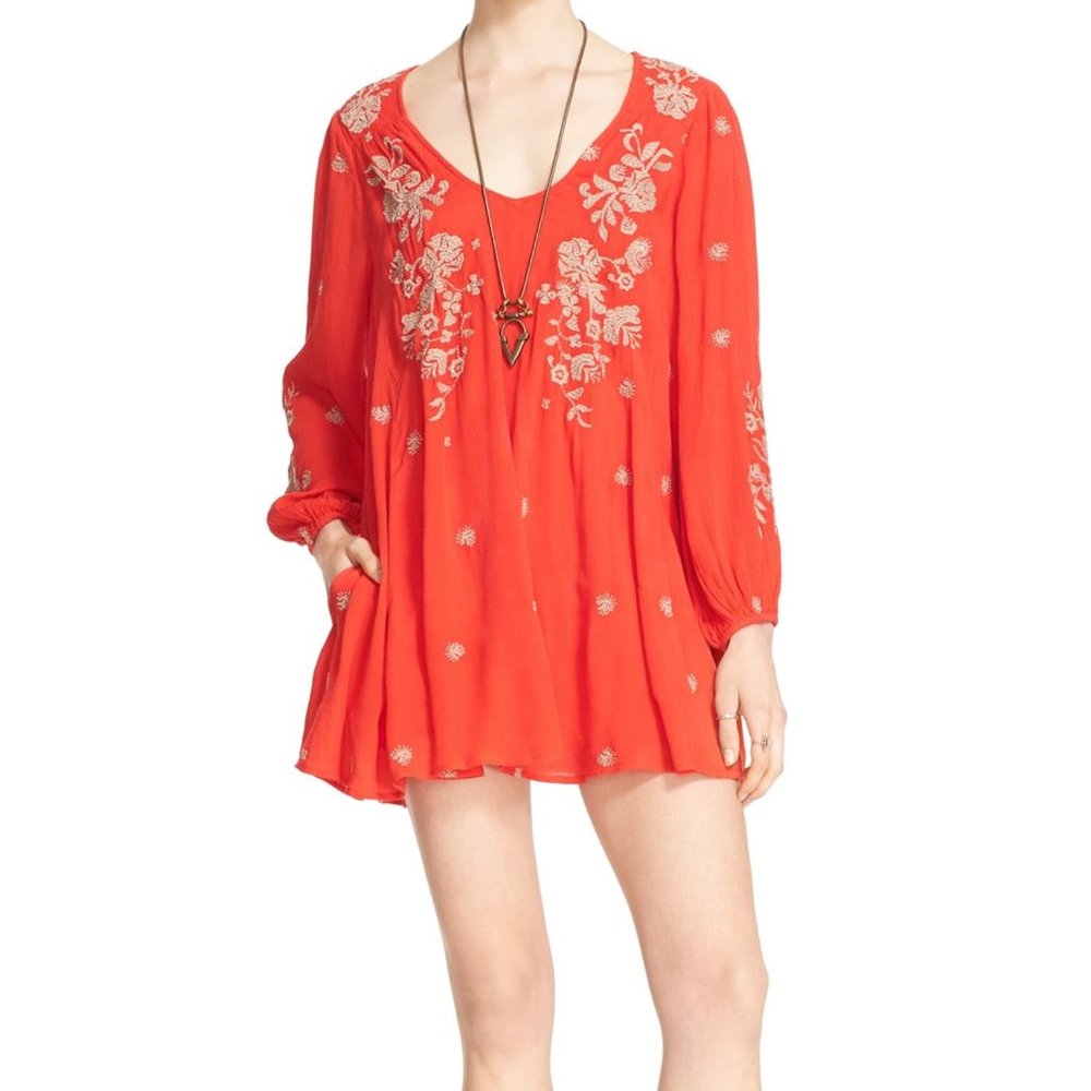 Free People | Sweet Tennessee Embroidered Mini Dre - Picture 4 of 6